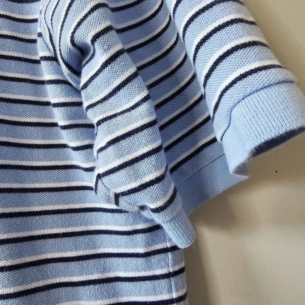 Polo Ralph‎ Lauren Shirt Men's Size XLT Polo Shirt Blue Stripe Pony Tall